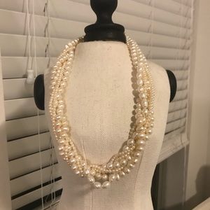 Multi strand pearl necklace - vintage